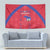 Haiti Football Tapestry Les Grenadiers Veve Vodou Red - Wonder Print Shop