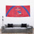 Haiti Football Tapestry Les Grenadiers Veve Vodou Red - Wonder Print Shop