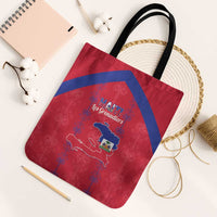 Haiti Football Tote Bag Les Grenadiers Veve Vodou Red - Wonder Print Shop