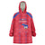 Custom Haiti Football Wearable Blanket Hoodie Les Grenadiers Veve Vodou Red - Wonder Print Shop