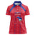 Custom Haiti Football Women Polo Shirt Les Grenadiers Veve Vodou Red - Wonder Print Shop