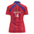 Custom Haiti Football Women Polo Shirt Les Grenadiers Veve Vodou Red - Wonder Print Shop