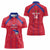 Custom Haiti Football Women Polo Shirt Les Grenadiers Veve Vodou Red - Wonder Print Shop