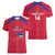 Custom Haiti Football Women V-Neck T-Shirt Les Grenadiers Veve Vodou Red - Wonder Print Shop