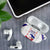 Haiti Football AirPods Case Les Grenadiers Veve Vodou White - Wonder Print Shop
