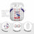 Haiti Football AirPods Case Les Grenadiers Veve Vodou White - Wonder Print Shop