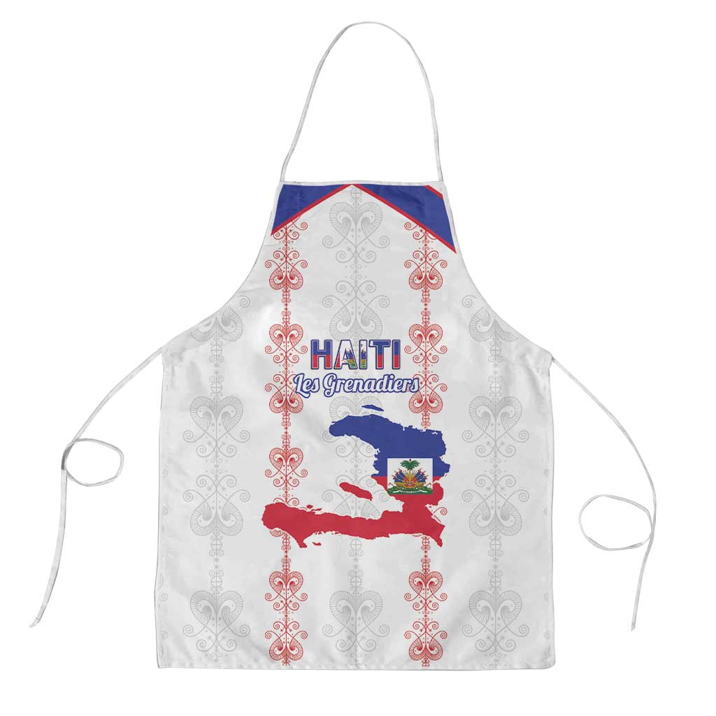 Haiti Football Apron Les Grenadiers Veve Vodou White - Wonder Print Shop