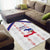 Haiti Football Area Rug Les Grenadiers Veve Vodou White - Wonder Print Shop