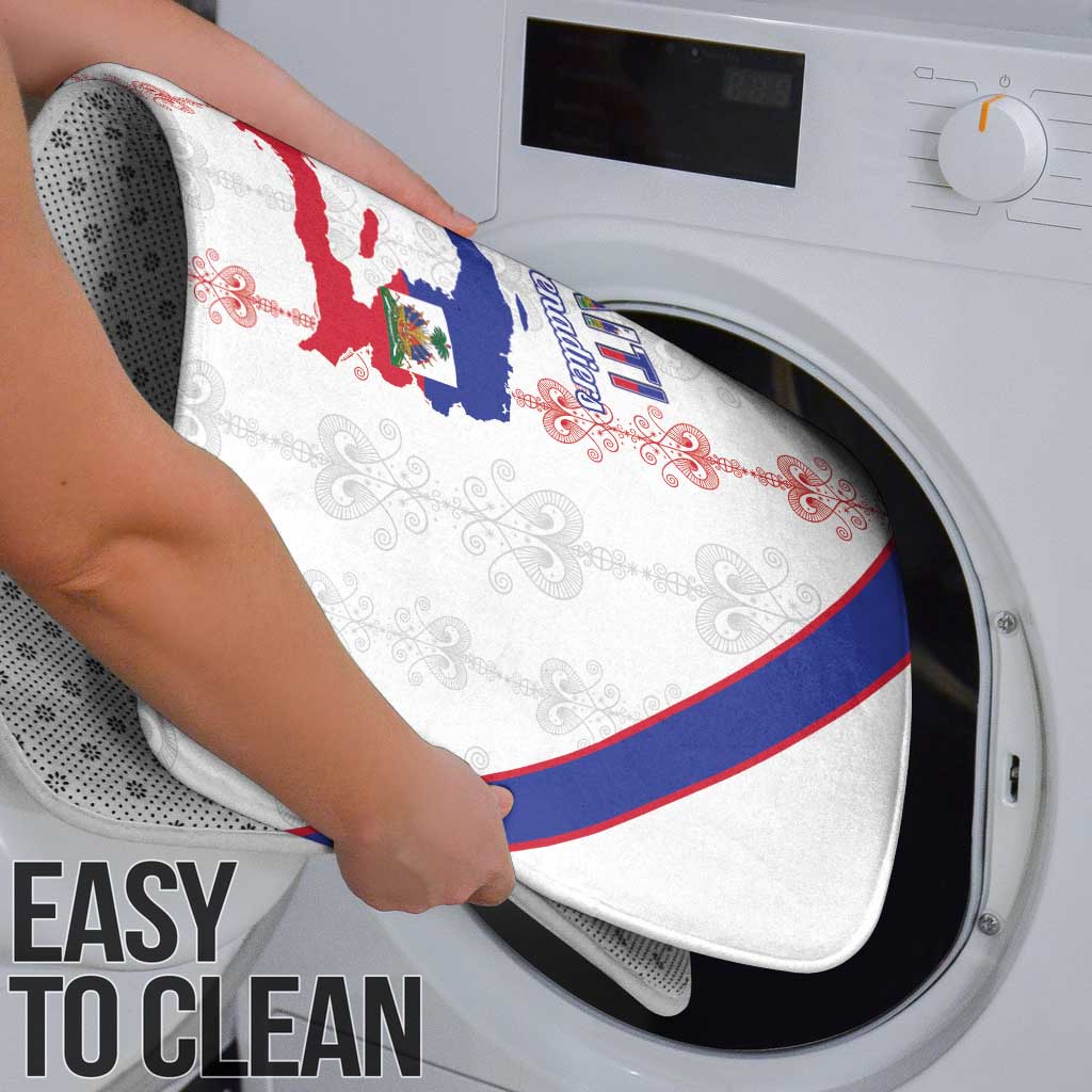 Haiti Football Bathroom Set Les Grenadiers Veve Vodou White - Wonder Print Shop