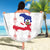 Haiti Football Beach Blanket Les Grenadiers Veve Vodou White - Wonder Print Shop