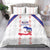 Haiti Football Bedding Set Les Grenadiers Veve Vodou White - Wonder Print Shop