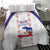 Haiti Football Bedding Set Les Grenadiers Veve Vodou White - Wonder Print Shop