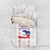 Haiti Football Bedding Set Les Grenadiers Veve Vodou White - Wonder Print Shop