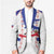 Custom Haiti Football Blazer Les Grenadiers Veve Vodou White - Wonder Print Shop
