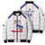 Custom Haiti Football Bomber Puffer Jacket Les Grenadiers Veve Vodou White - Wonder Print Shop