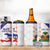 Custom Haiti Football 4 in 1 Can Cooler Tumbler Les Grenadiers Veve Vodou White - Wonder Print Shop