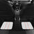Custom Haiti Football Car Mats Les Grenadiers Veve Vodou White - Wonder Print Shop