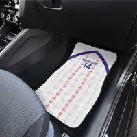Custom Haiti Football Car Mats Les Grenadiers Veve Vodou White - Wonder Print Shop