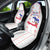 Haiti Football Car Seat Cover Les Grenadiers Veve Vodou White - Wonder Print Shop