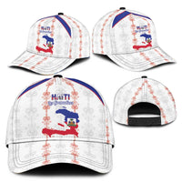 Haiti Football Classic Cap Les Grenadiers Veve Vodou White - Wonder Print Shop