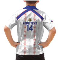 Custom Haiti Football Family Matching Mermaid Dress and Hawaiian Shirt Les Grenadiers Veve Vodou White - Wonder Print Shop