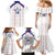 Custom Haiti Football Family Matching Mermaid Dress and Hawaiian Shirt Les Grenadiers Veve Vodou White - Wonder Print Shop