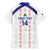Custom Haiti Football Family Matching Mermaid Dress and Hawaiian Shirt Les Grenadiers Veve Vodou White - Wonder Print Shop