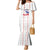 Custom Haiti Football Family Matching Mermaid Dress and Hawaiian Shirt Les Grenadiers Veve Vodou White - Wonder Print Shop