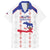 Custom Haiti Football Family Matching Off Shoulder Maxi Dress and Hawaiian Shirt Les Grenadiers Veve Vodou White - Wonder Print Shop