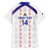Custom Haiti Football Family Matching Puletasi and Hawaiian Shirt Les Grenadiers Veve Vodou White - Wonder Print Shop
