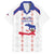 Custom Haiti Football Family Matching Short Sleeve Bodycon Dress and Hawaiian Shirt Les Grenadiers Veve Vodou White - Wonder Print Shop