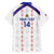 Custom Haiti Football Family Matching Short Sleeve Bodycon Dress and Hawaiian Shirt Les Grenadiers Veve Vodou White - Wonder Print Shop