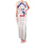 Custom Haiti Football Family Matching Tank Maxi Dress and Hawaiian Shirt Les Grenadiers Veve Vodou White - Wonder Print Shop
