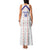 Custom Haiti Football Family Matching Tank Maxi Dress and Hawaiian Shirt Les Grenadiers Veve Vodou White - Wonder Print Shop