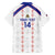 Custom Haiti Football Hawaiian Shirt Les Grenadiers Veve Vodou White - Wonder Print Shop