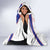 Haiti Football Hooded Blanket Les Grenadiers Veve Vodou White - Wonder Print Shop