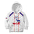Custom Haiti Football Kid Hoodie Les Grenadiers Veve Vodou White - Wonder Print Shop