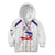 Custom Haiti Football Kid Hoodie Les Grenadiers Veve Vodou White - Wonder Print Shop