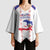 Custom Haiti Football Kimono Sleeve Blouse Les Grenadiers Veve Vodou White - Wonder Print Shop