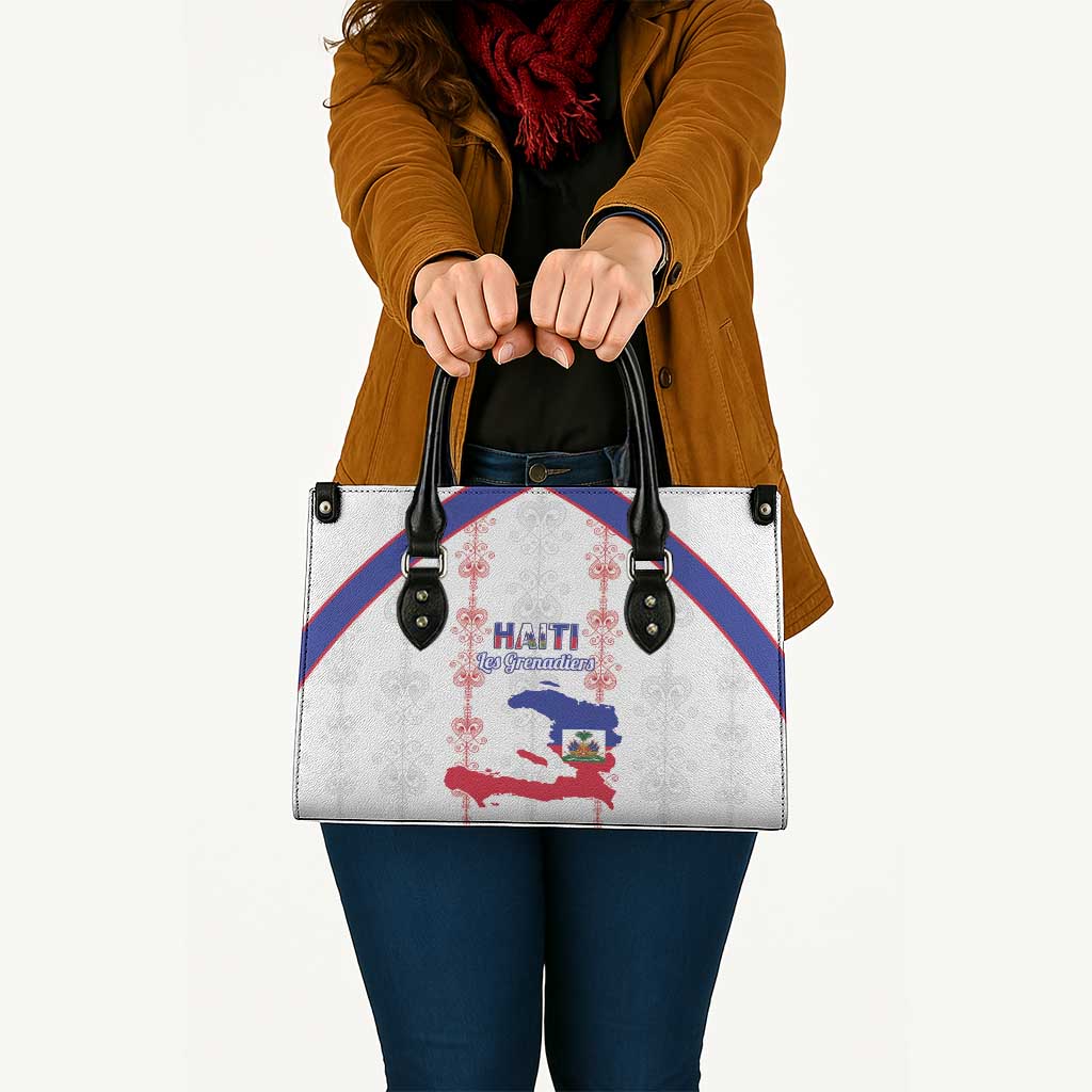 Haiti Football Leather Bag Les Grenadiers Veve Vodou White - Wonder Print Shop