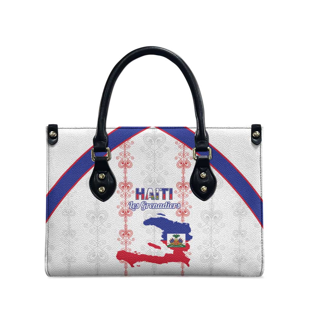 Haiti Football Leather Bag Les Grenadiers Veve Vodou White - Wonder Print Shop