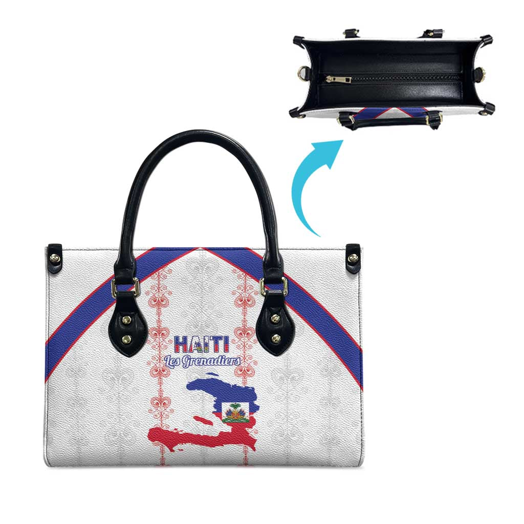Haiti Football Leather Bag Les Grenadiers Veve Vodou White - Wonder Print Shop