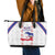 Haiti Football Leather Tote Bag Les Grenadiers Veve Vodou White - Wonder Print Shop