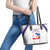 Haiti Football Leather Tote Bag Les Grenadiers Veve Vodou White - Wonder Print Shop