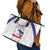 Haiti Football Leather Tote Bag Les Grenadiers Veve Vodou White - Wonder Print Shop