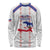 Custom Haiti Football Long Sleeve Shirt Les Grenadiers Veve Vodou White - Wonder Print Shop