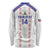 Custom Haiti Football Long Sleeve Shirt Les Grenadiers Veve Vodou White - Wonder Print Shop