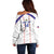 Custom Haiti Football Off Shoulder Sweater Les Grenadiers Veve Vodou White - Wonder Print Shop