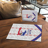 Haiti Football Puzzle Les Grenadiers Veve Vodou White - Wonder Print Shop