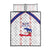 Haiti Football Quilt Bed Set Les Grenadiers Veve Vodou White - Wonder Print Shop
